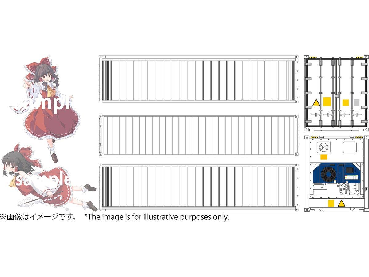 40ft Reefer Container Touhou Project Reimu Hakurei