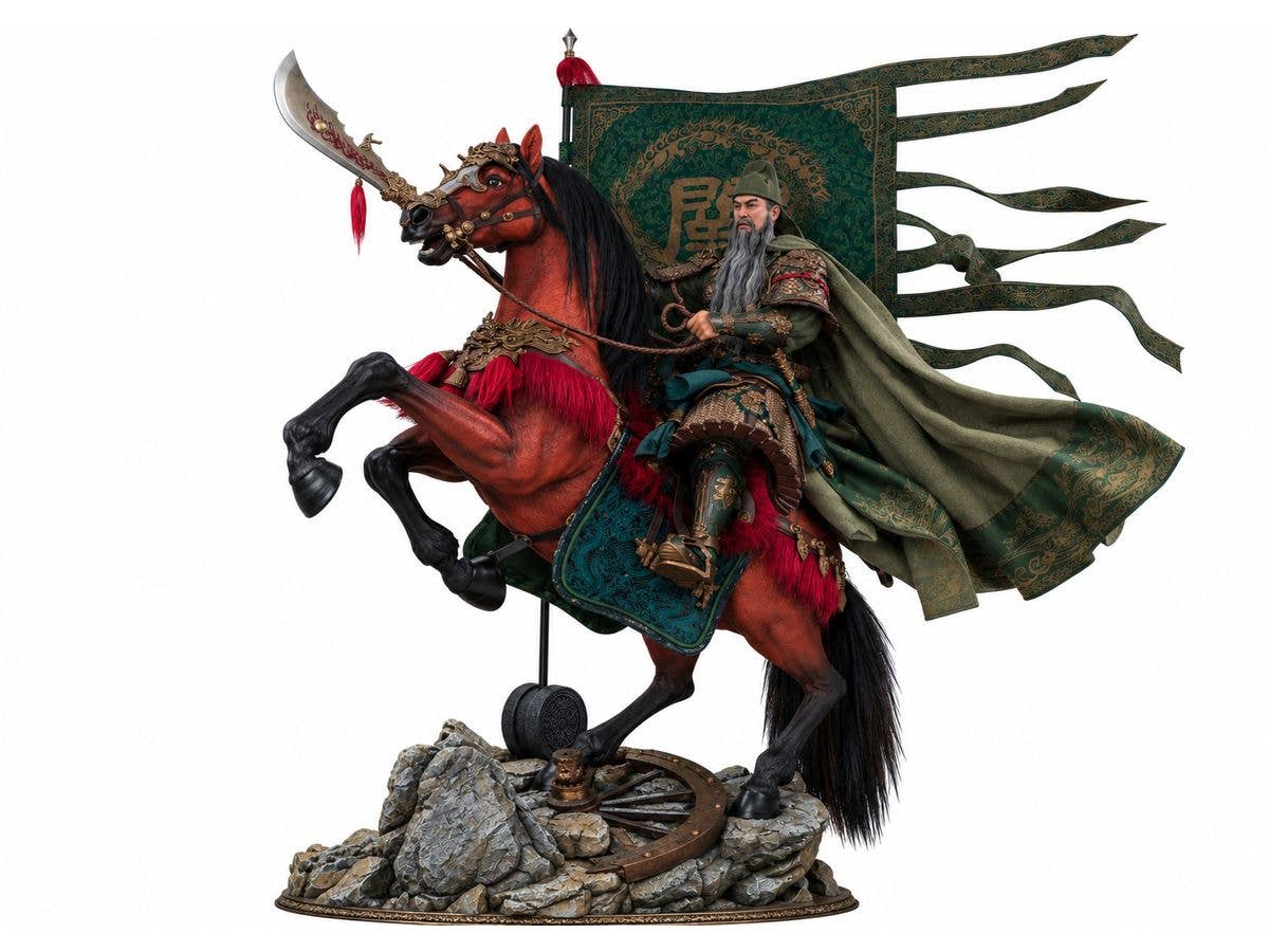 FYJ Studio Three Kingdoms Heroes Series: Loyal and Righteous Guan Yu & Red Hare (Deluxe Edition)