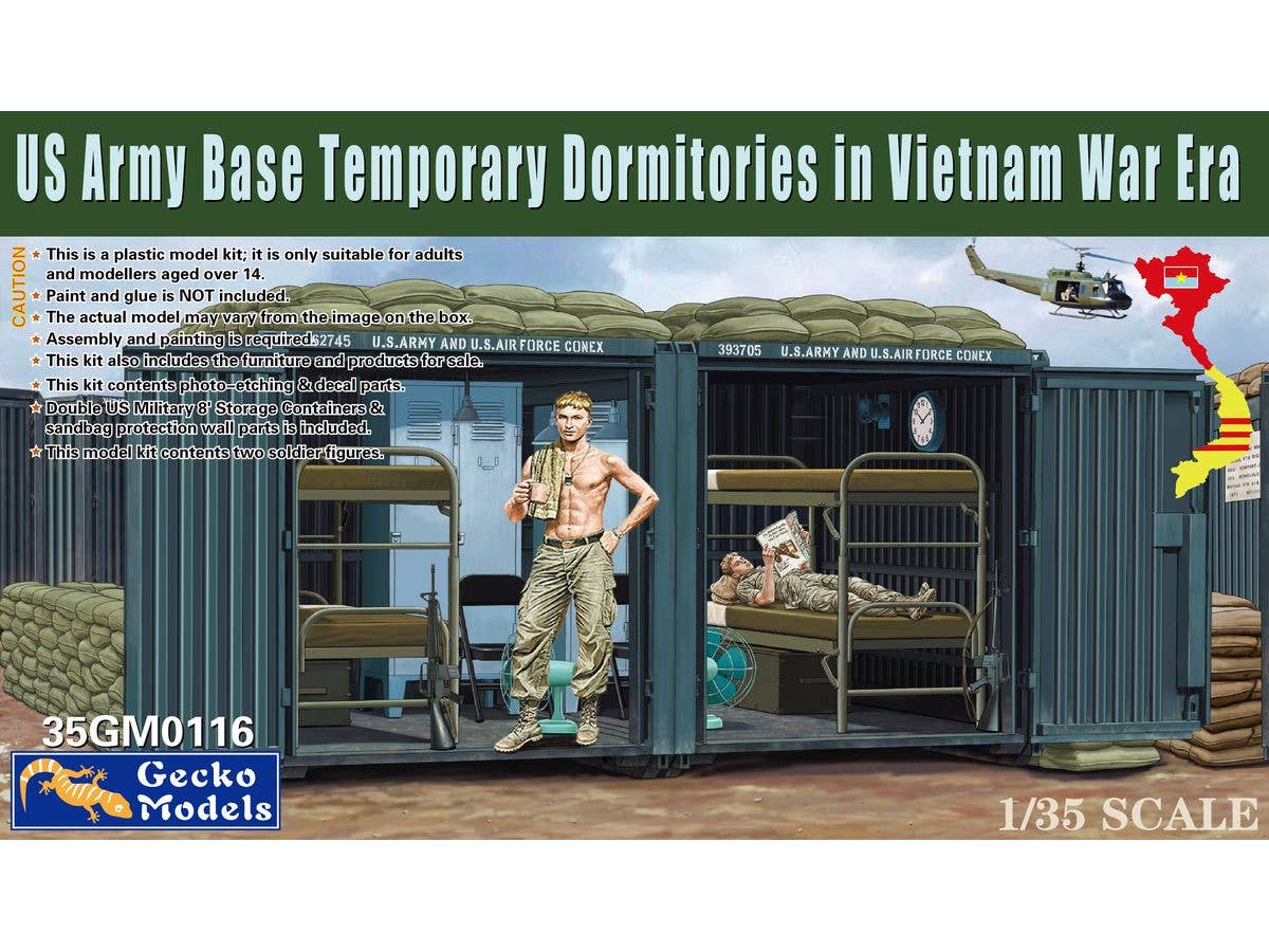 US Army Base Temporary Dormitories in Vietnam War Era
