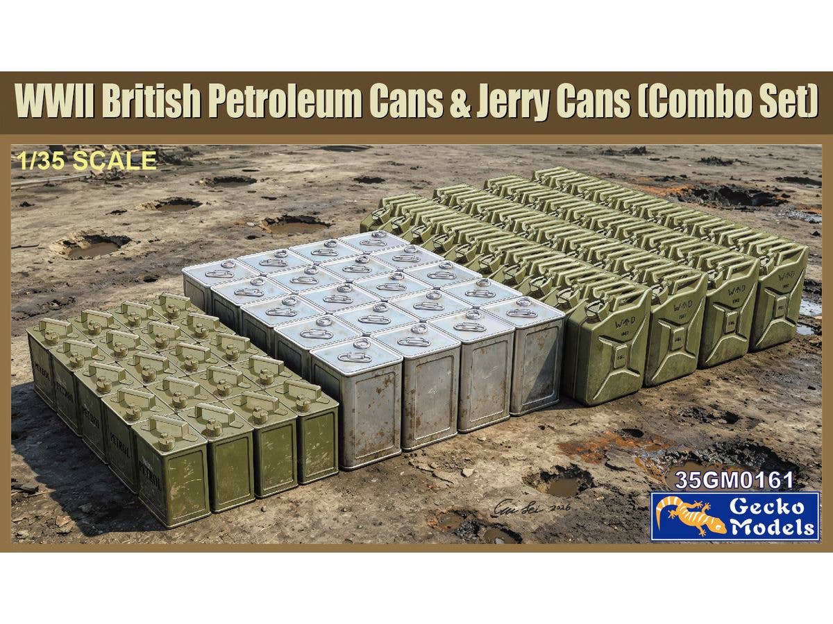 WWII British Petroleum Cans & Jerry Cans (Combo Set)