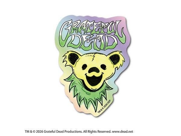 GFD-024 GRATEFUL DEAD Hologram Sticker BEAR Face