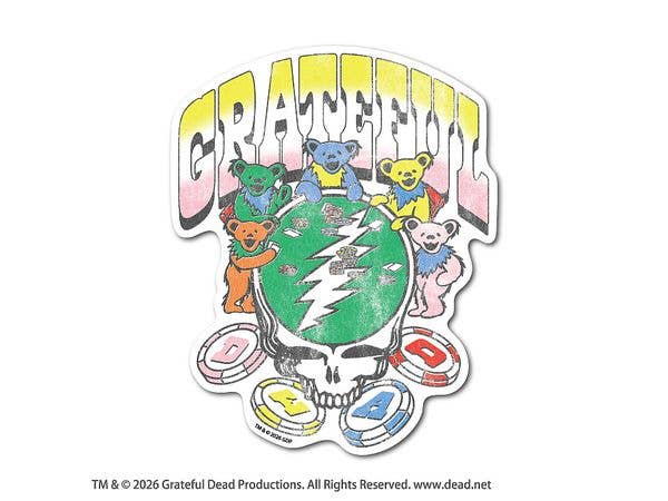 GFD-031 GRATEFUL DEAD Big Size Sticker Casino
