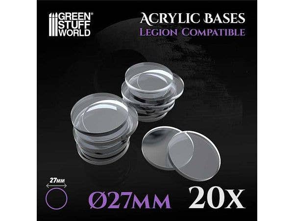 Acrylic Bases - Round (27mm)