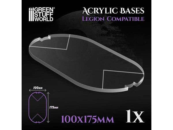 Acrylic Bases - Oval Pill (100 x 175mm)