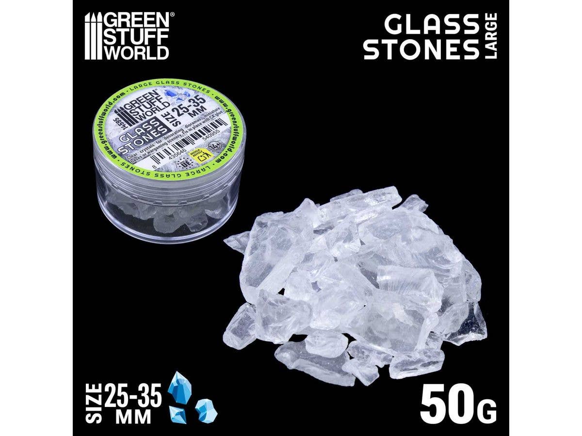 Glass Crushed Stone 25-35mm Size