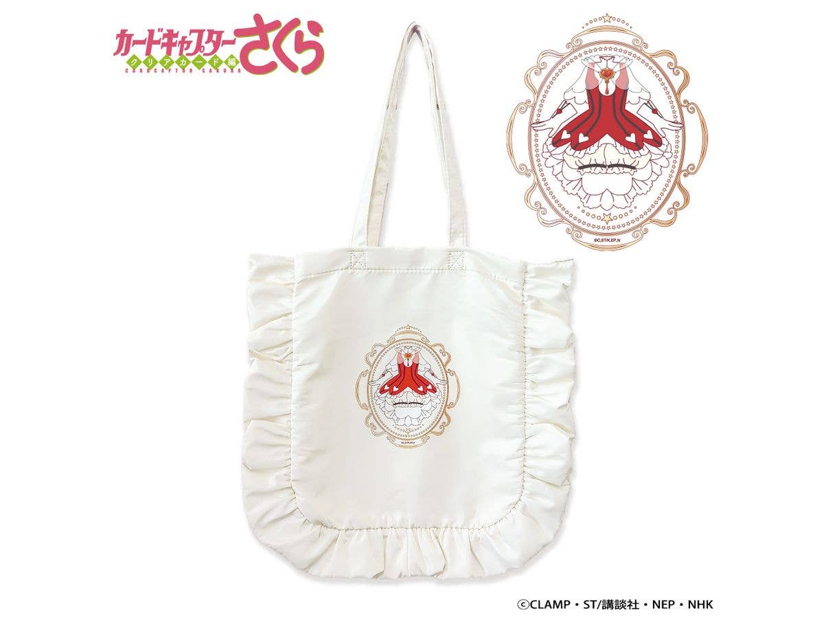 Anime Cardcaptor Sakura Clear Card: Costume Frill Tote Bag / White