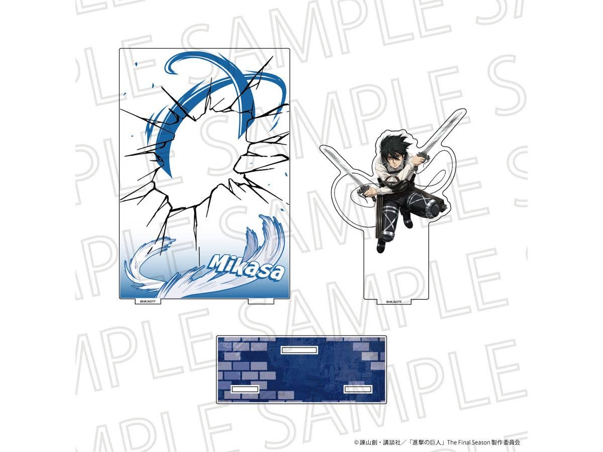 TV Anime Attack on Titan The Final Season - Battle Scene Acrylic Diorama Stand: Mikasa Ackerman
