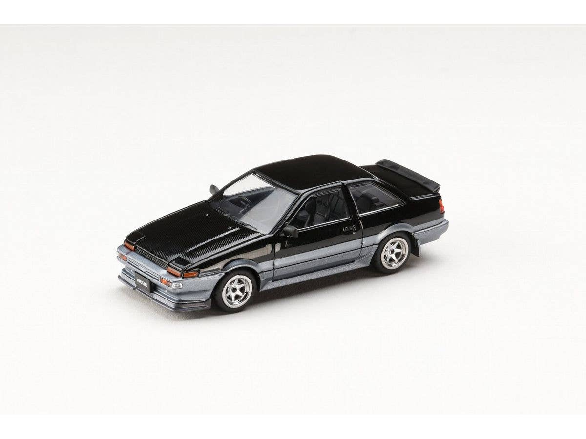 Toyota Sprinter Trueno GT APEX (AE86) 2-Door Late Model JDM Style Carbon Fiber Hood Black/Gray