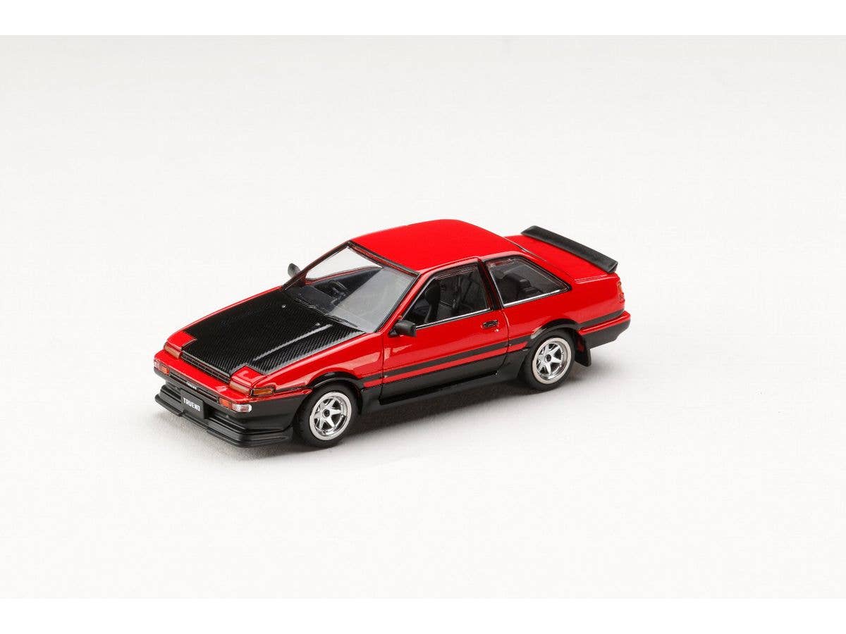 Toyota Sprinter Trueno GT APEX (AE86) 2-Door Late Model JDM Style Carbon Fiber Hood Red/Black