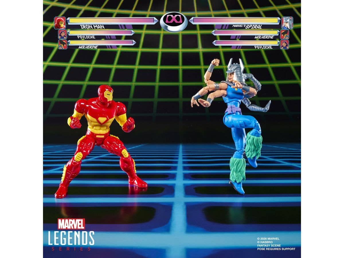 Marvel Legends Series Marvel Games Iron Man vs Marvel's Spiral