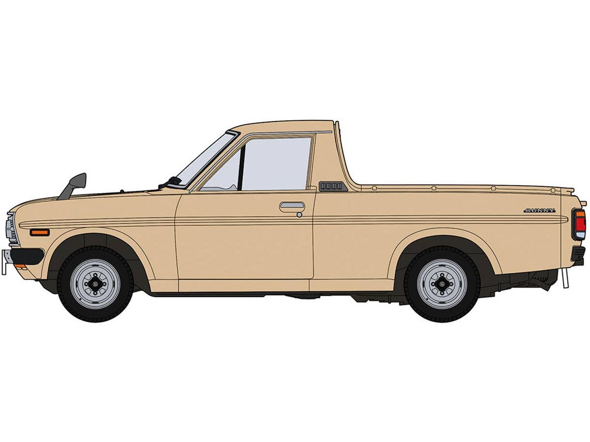 Datsun Sunny Truck (B121) Mid-Cycle Short Body (Beige)