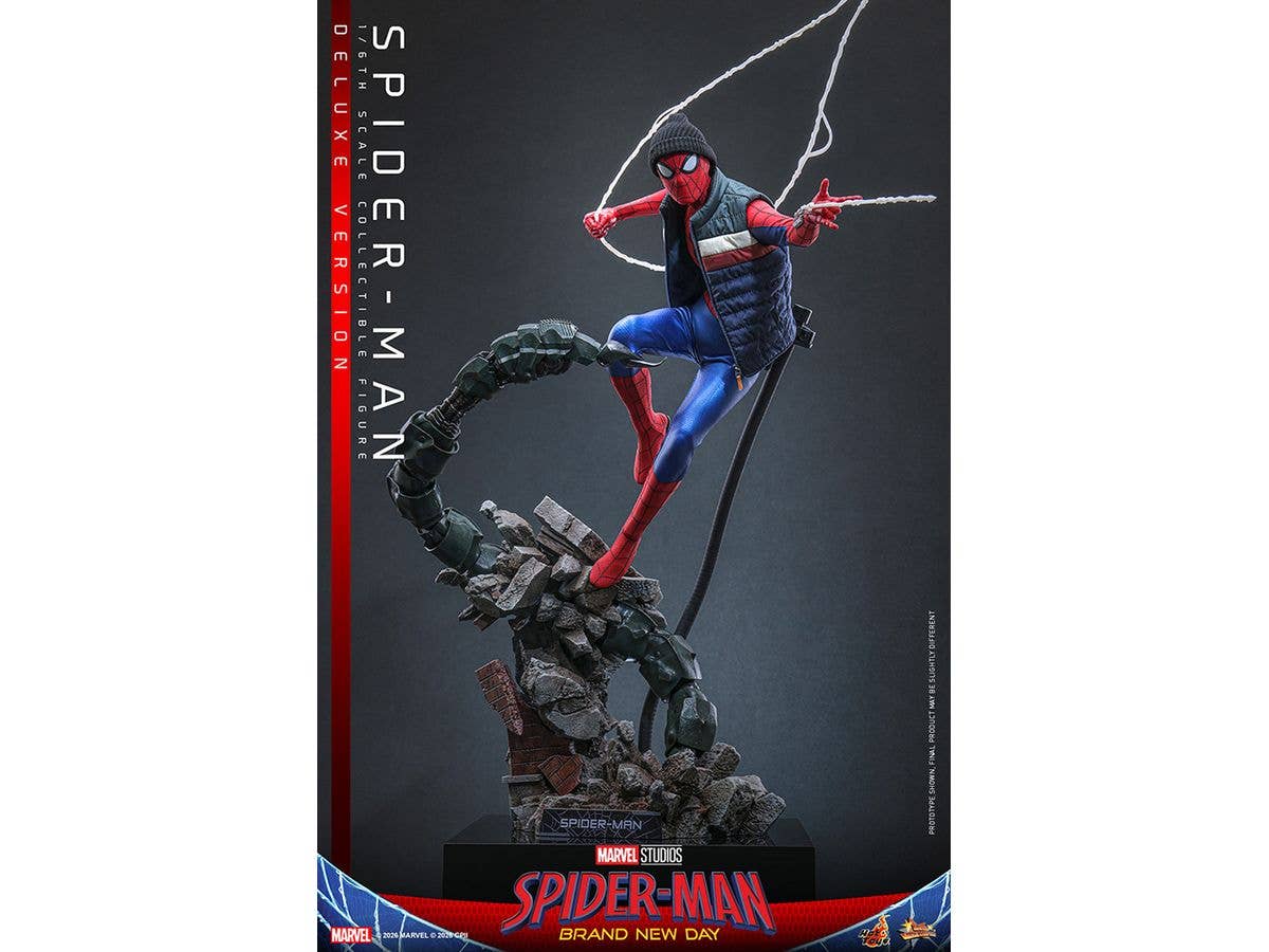 Movie Masterpiece - Scale Fully Poseable Figure: Spider-Man: Brand New Day - Spider-Man (Deluxe Version)