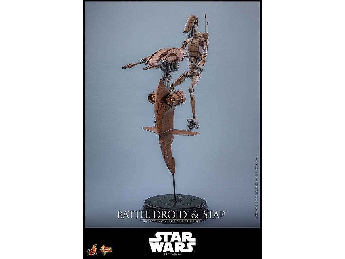 Movie Masterpiece - Fully Poseable Figure: Star Wars: The Phantom Menace - Battle Droid & STAP