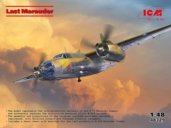 WWII American Bomber Last Marauder (B-26G Marauder)