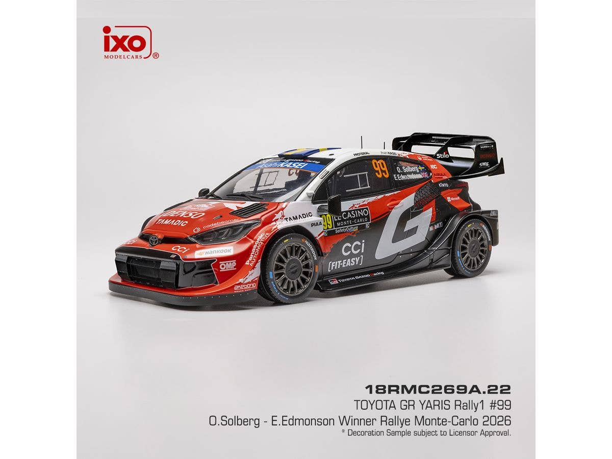 Toyota GR Yaris Rally1 2026 Rally Monte Carlo Winner #99 O. Solberg/E. Edmondson