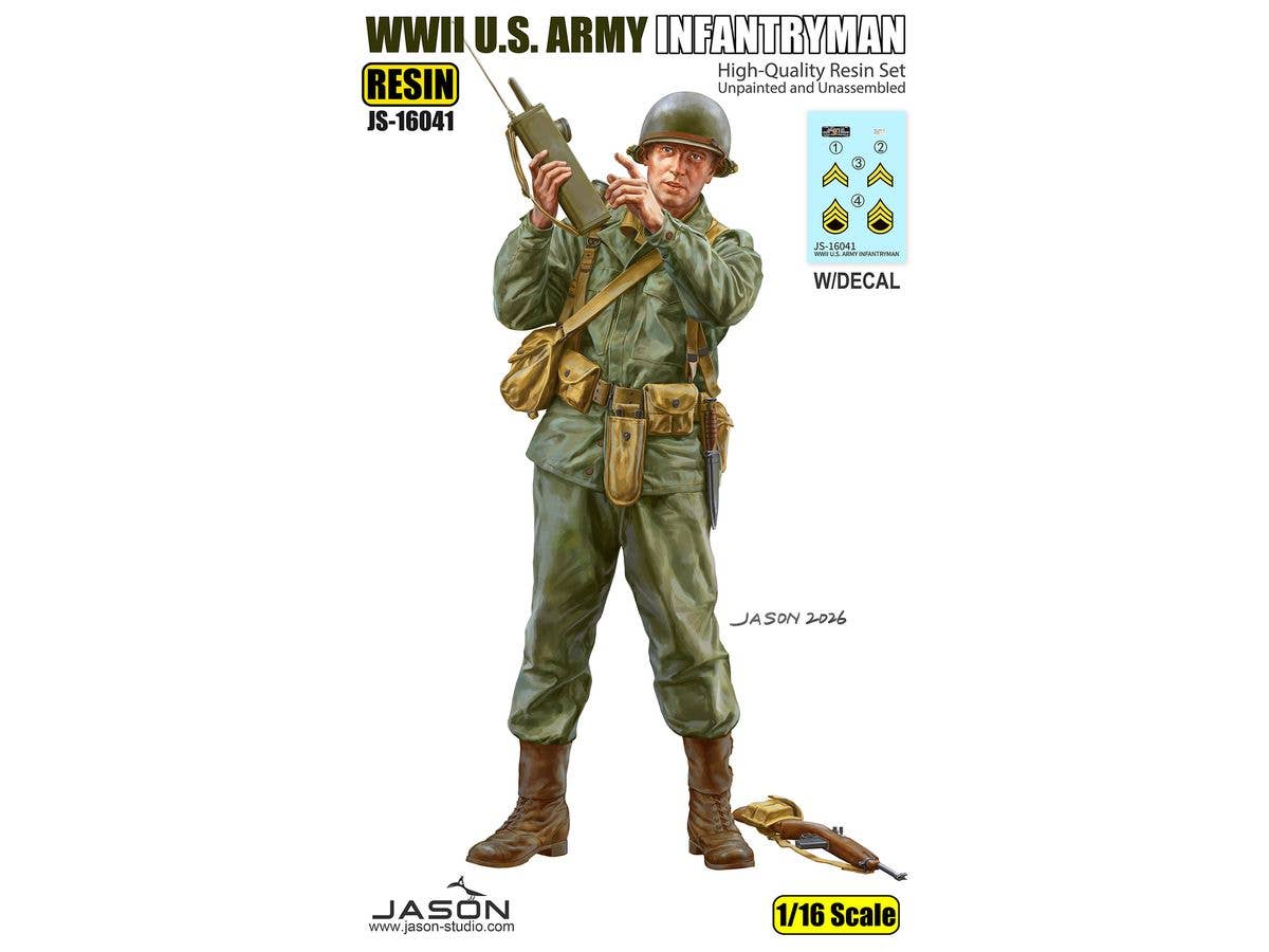 WWII U.S. ARMY INFANTRYMAN w/Walkie-Talkie