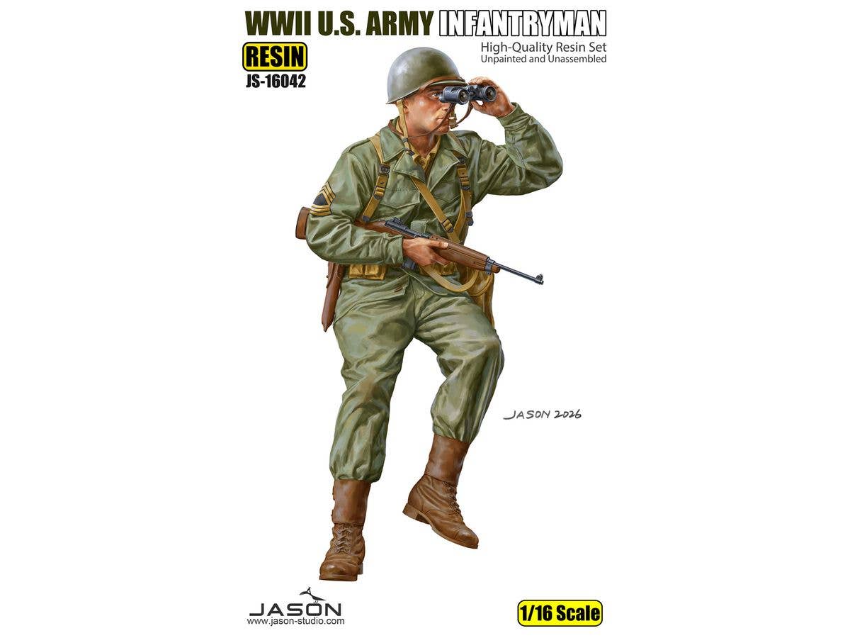 WWII U.S. ARMY INFANTRYMAN w/Binoculars