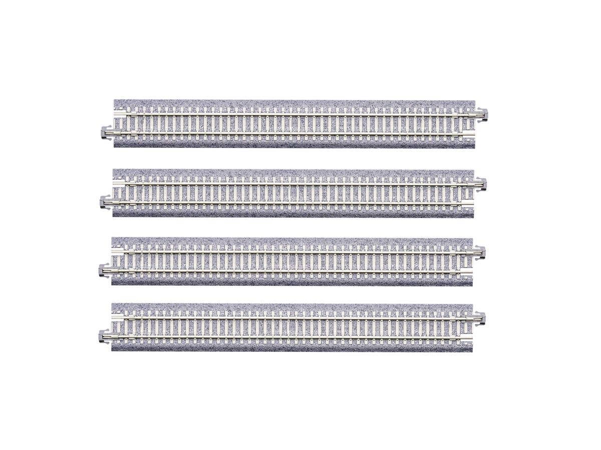 PC Straight Railway Tracks 186mm (4pcs)