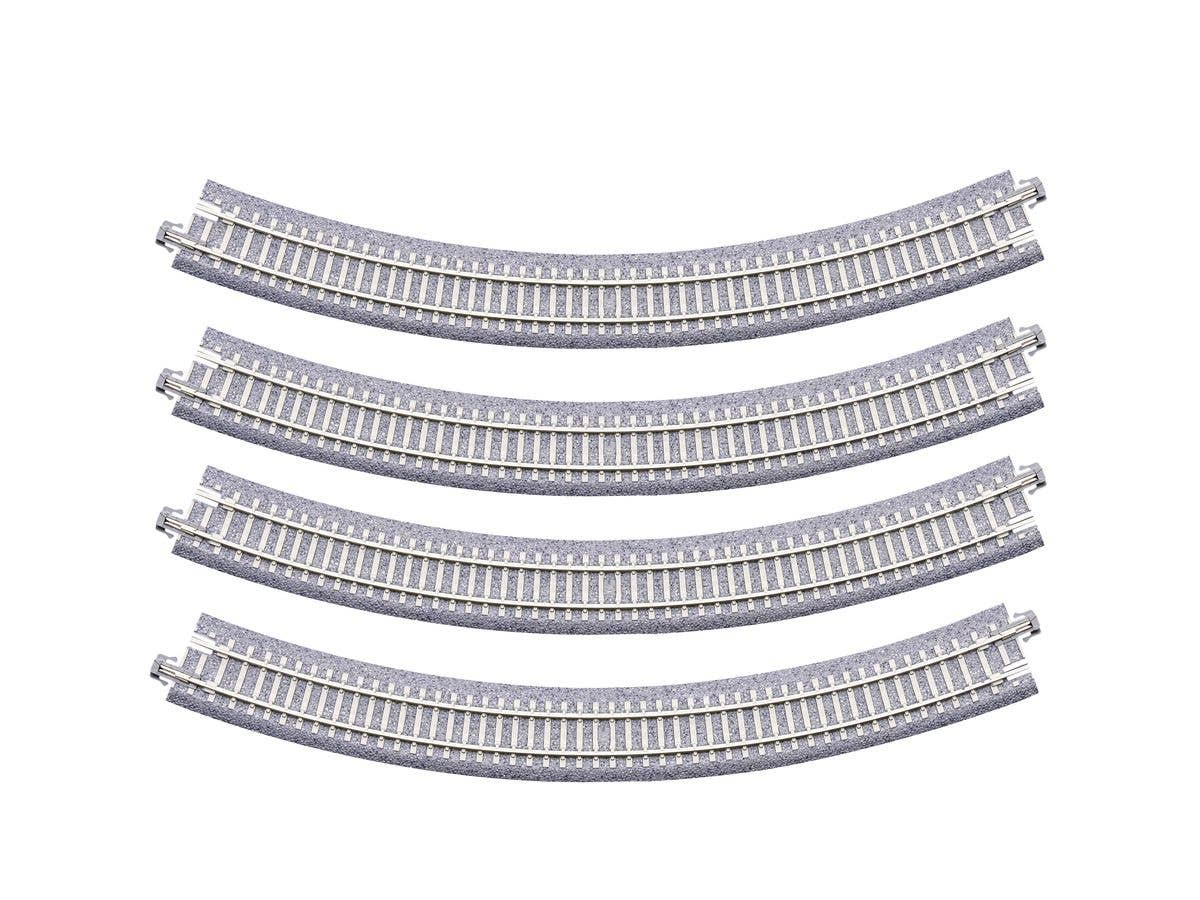 PC Curved Track R282mm, 45-degree angle (4pcs)
