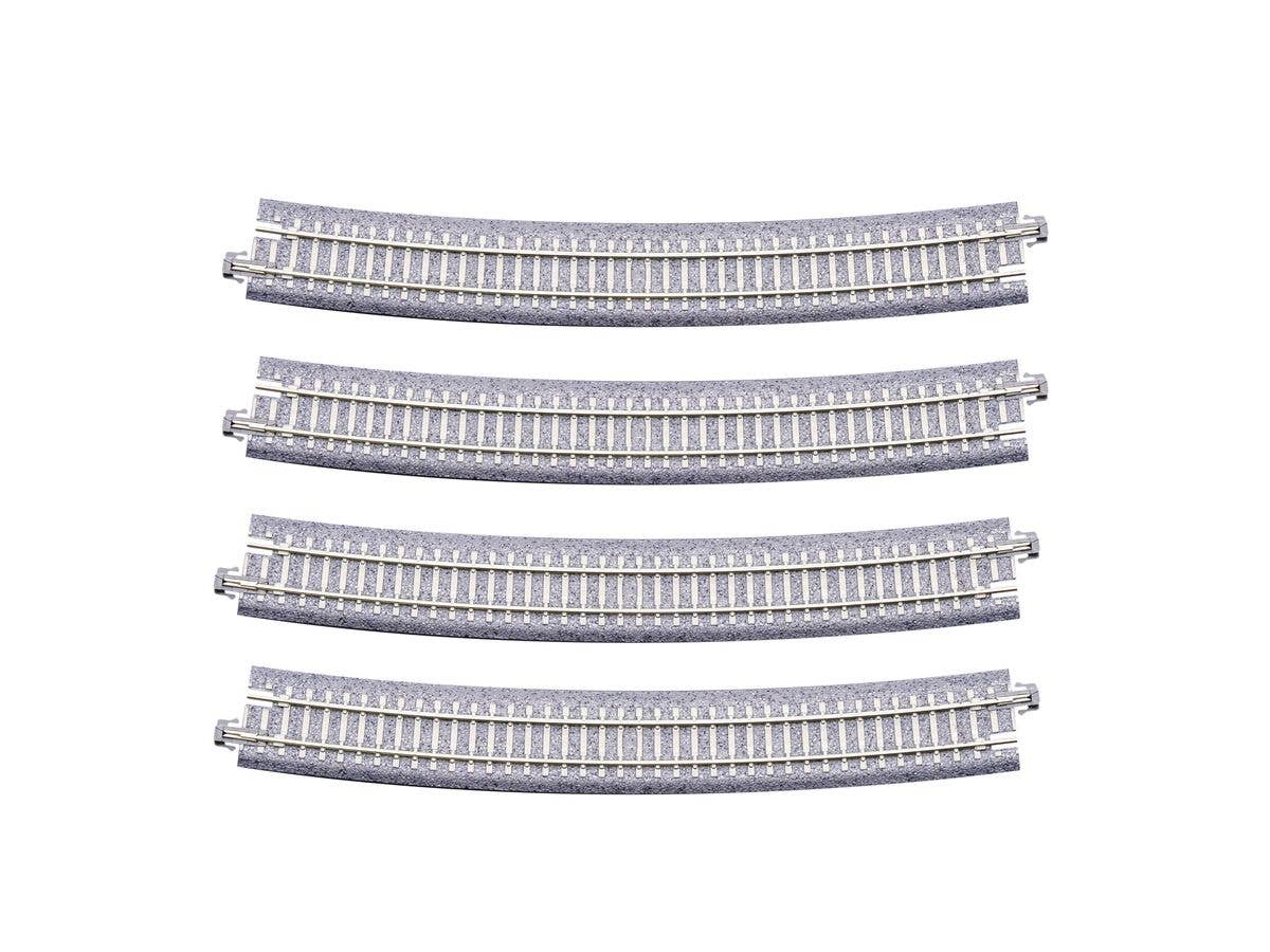 PC Curved Track R718mm, 15-degree angle (4pcs)