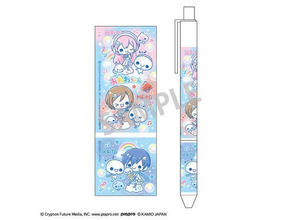 Hatsune Miku x Pukupuku Awawa-chan: Ballpoint Pen featuring Megurine Luka, MEIKO, and KAITO