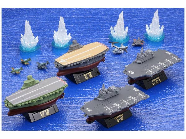 miniQ World Ship Deformed Vol.3 Japanese Aircraft Carrier Shinano & Helicopter Destroyer Arc: 1Box (8pcs)