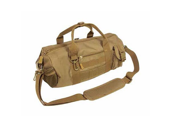 Military One Shoulder Boston Bag TAN