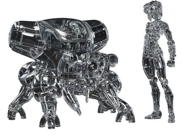 PLAMAX minimum factory MF-96 Motoko Kusanagi with Fuchikoma: Thermoptic Camouflage Ver. (Ghost in the Shell (Manga Edition))