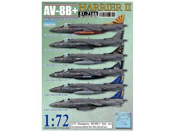 (51-7166) USMC AV-8B Plus Harrier II Decals Set
