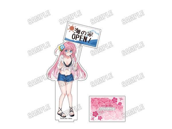 Bocchi the Rock!: Newly Illustrated BIG Acrylic Stand [Beach House ver.] 1. Goto Hitori