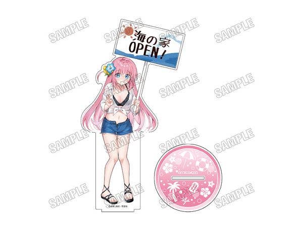 Bocchi the Rock!: Newly Illustrated BIG Acrylic Stand LL [Beach House ver.] 1. Goto Hitori