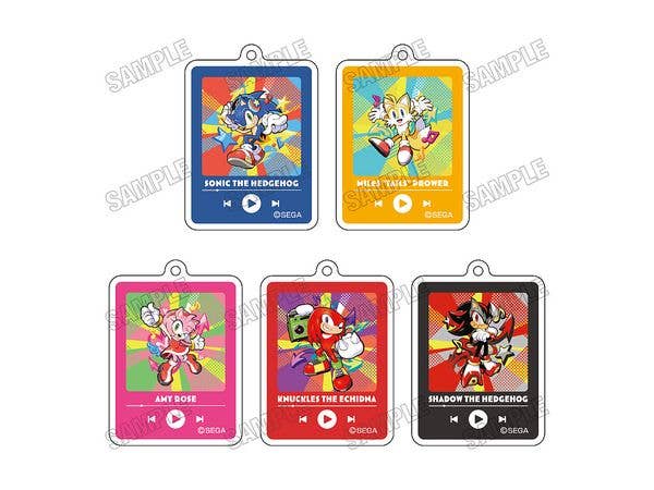 Sonic the Hedgehog: Original Illustration Acrylic Keychain Collection (1 Box of 5)