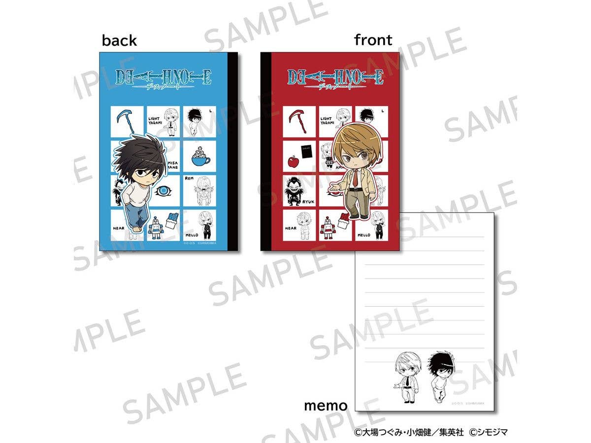DEATH NOTE: Book-Style Memo Pad, Shimojima Collaboration Version (Light Yagami & L)