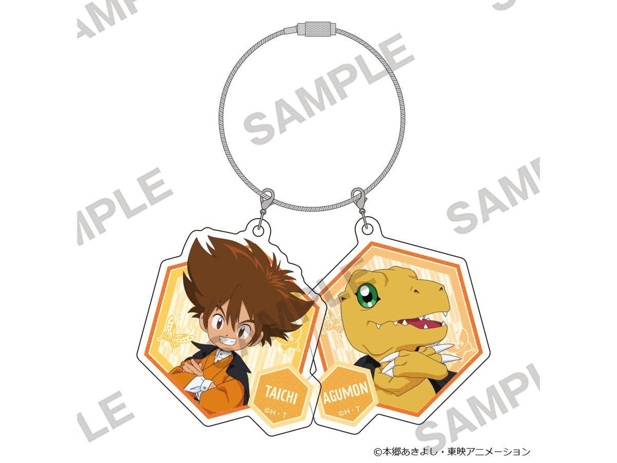 Digimon Adventure: Double Pair Acrylic Keychain - Japanese Modern Ver. - Taichi Yagami & Agumon
