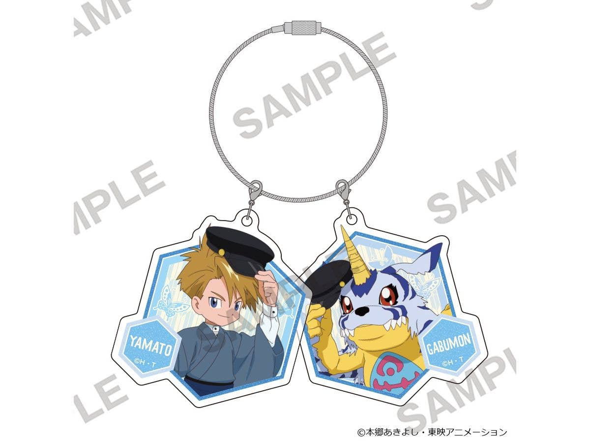 Digimon Adventure: Double Pair Acrylic Keychain - Japanese Modern Ver. - Yamato Ishida & Gabumon