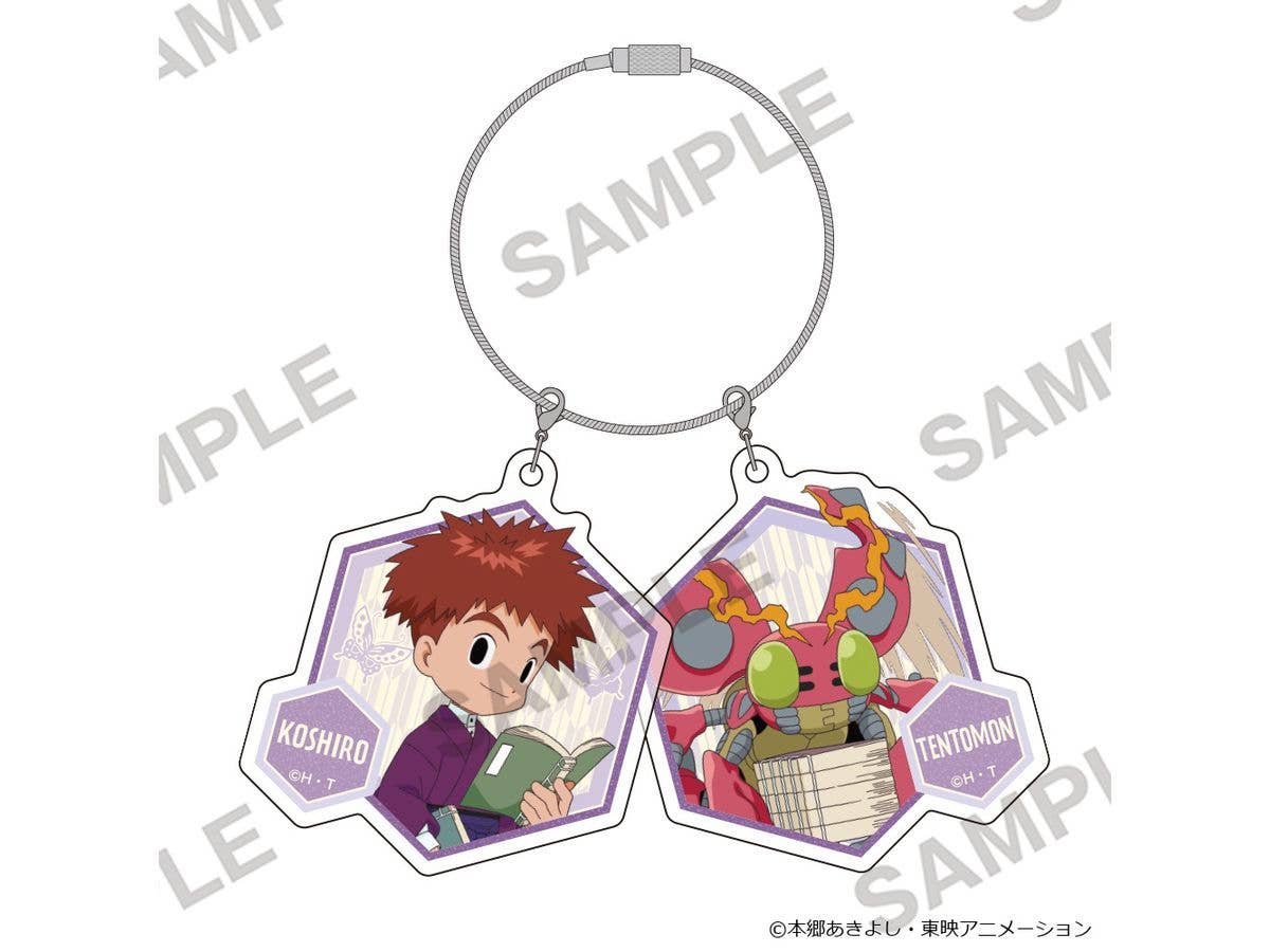Digimon Adventure: Double Pair Acrylic Keychain - Japanese Modern Ver. - Koushiro Izumi & Tentomon