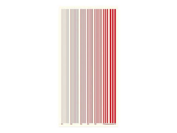 Color Line Decal Red