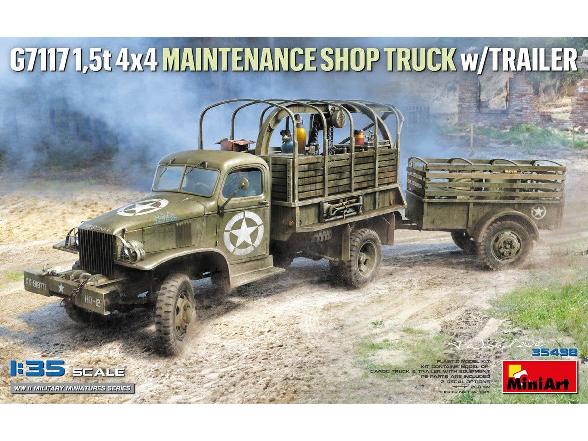 G7117 1,5t 4x4 Maintenance Shop Truck w/Trailer