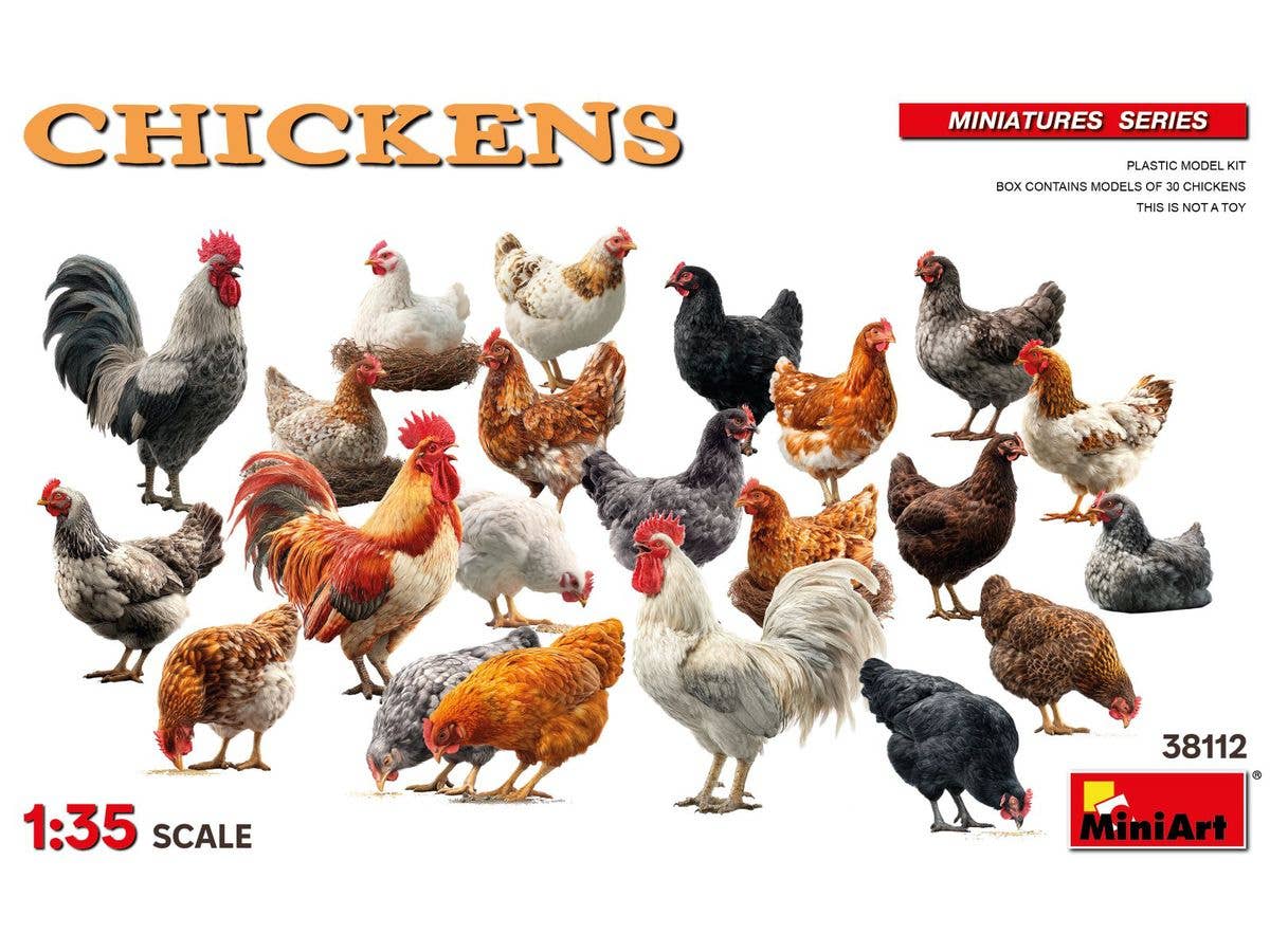Chickens (30 chicken figures included)
