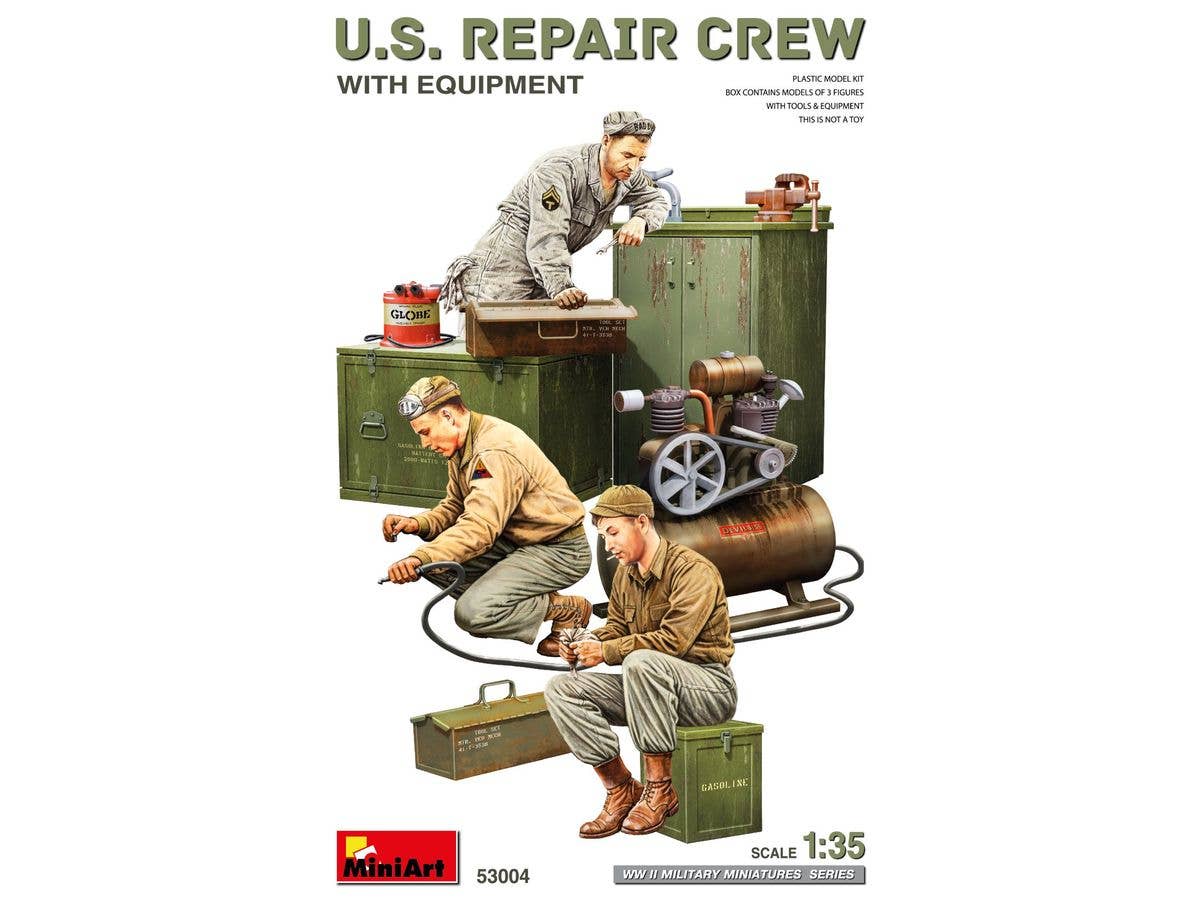 U.S. repair crew w/equipment