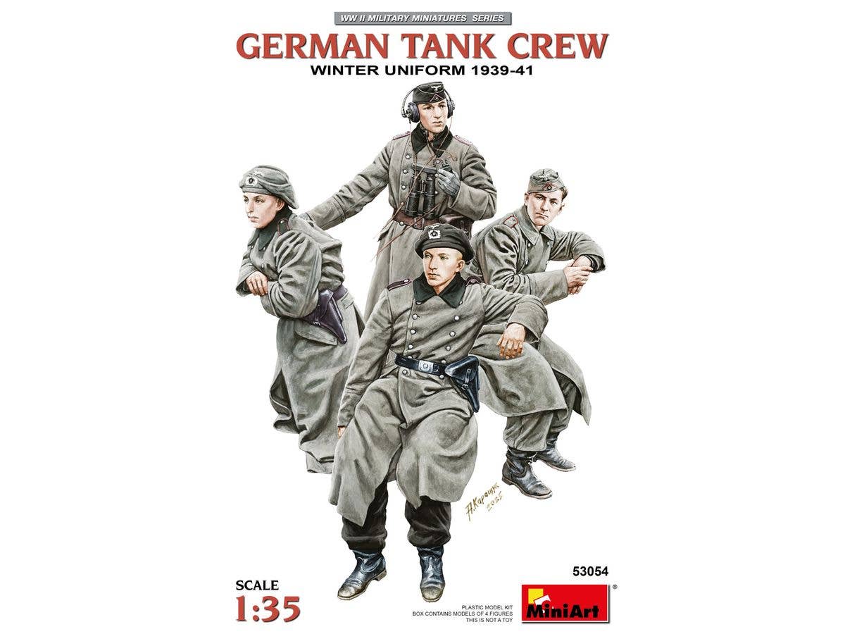German Tank Crew. Winter Uniform. 1939-41