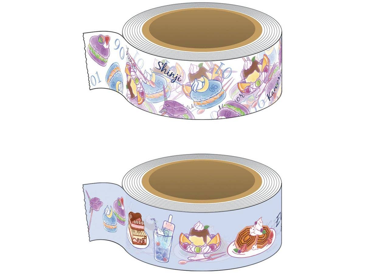 EVANGELION SWEETS COLLECTION Clear Masking Tape Set / SHINJI & KAWORU