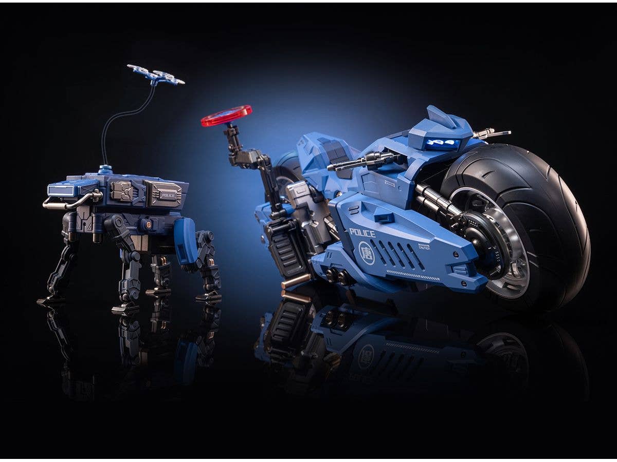 Chang An Wei Mecha / Motorcycle Civil Police Type Posable Figure