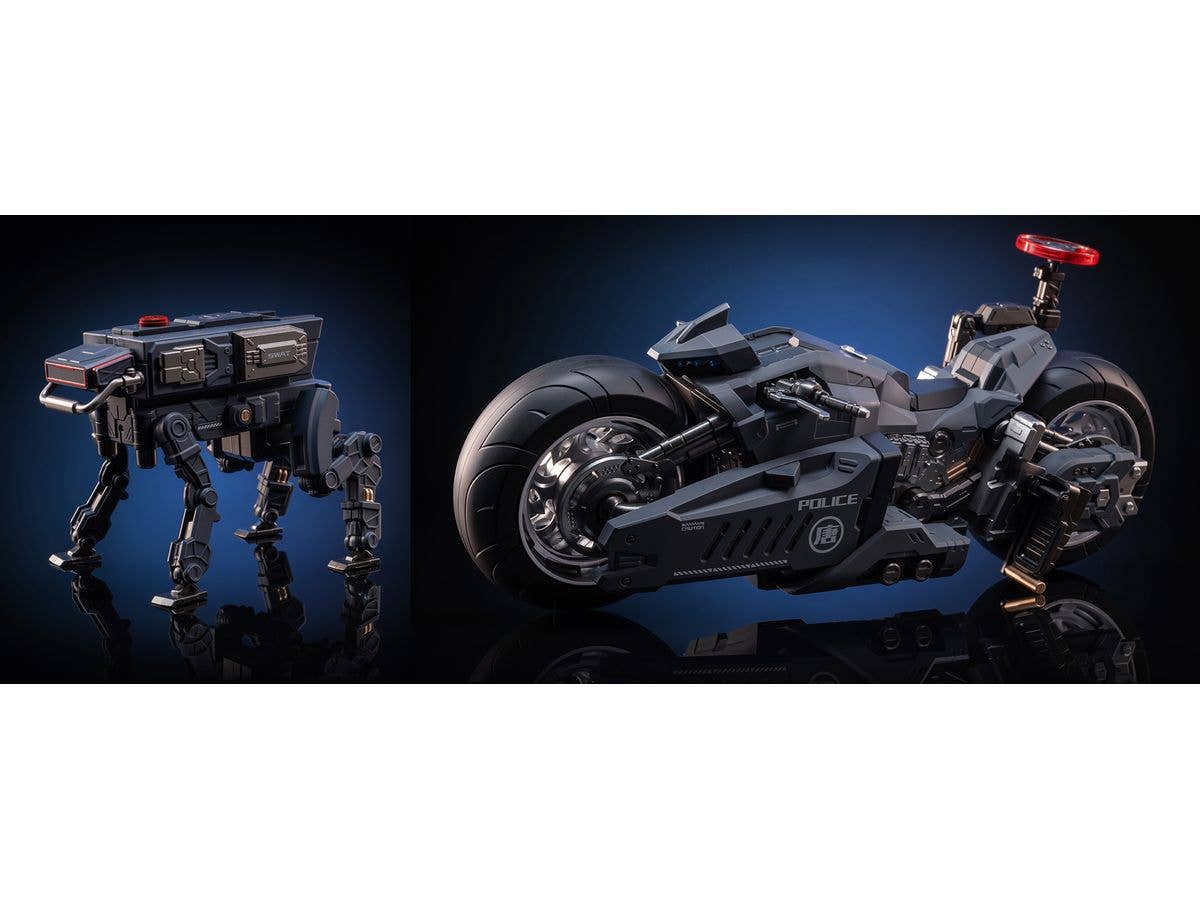Chang An Wei Mecha / Motorcycle Special Police Type Posable Figure