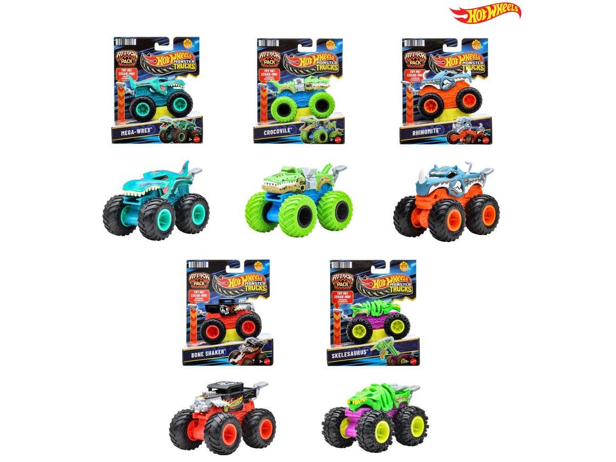 Hot Wheels Monster Truck Attack Pack Assortment 1 Box (5 pieces) (Waiting List)
