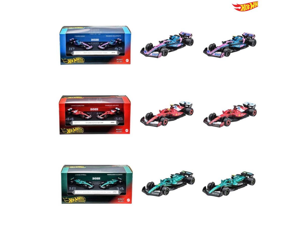 Hot Wheels Premium Race 2-Pack Assortment (1 Box of 4pcs)