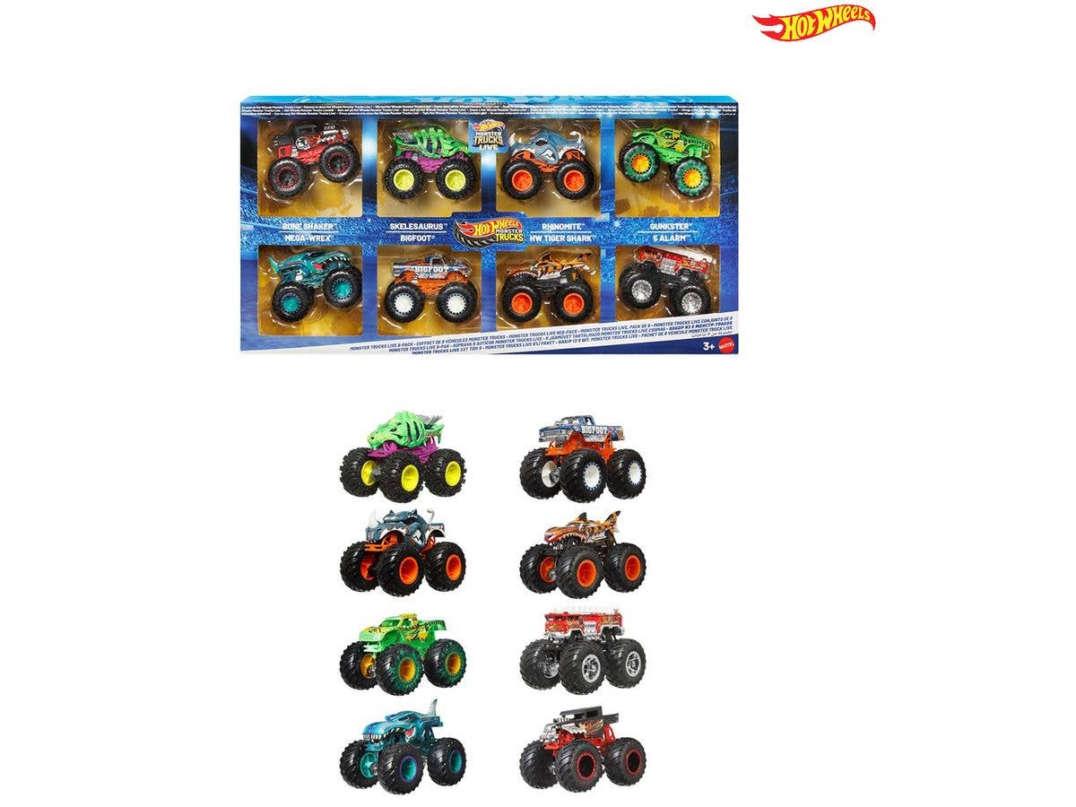 Hot Wheels Monster Trucks Live 8-Car Pack (Waiting List)