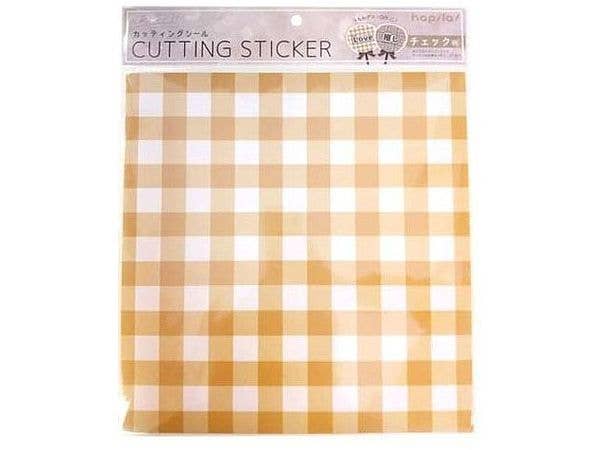 Oshi Katsu: Cuttable Decoration Sticker (Tartan check) 1 Sheet