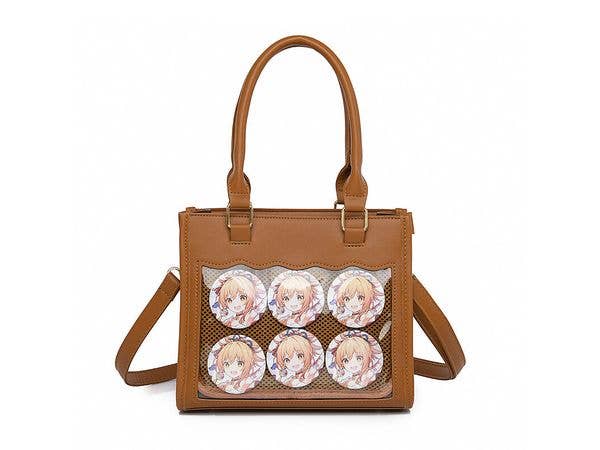 Oshi Katsu: Ita-Bag - 2Way Tote Bag / Shoulder Bag (Brown)