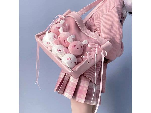Oshi Katsu: Ita-Bag - Tote Bag with Ribbon (Pink)